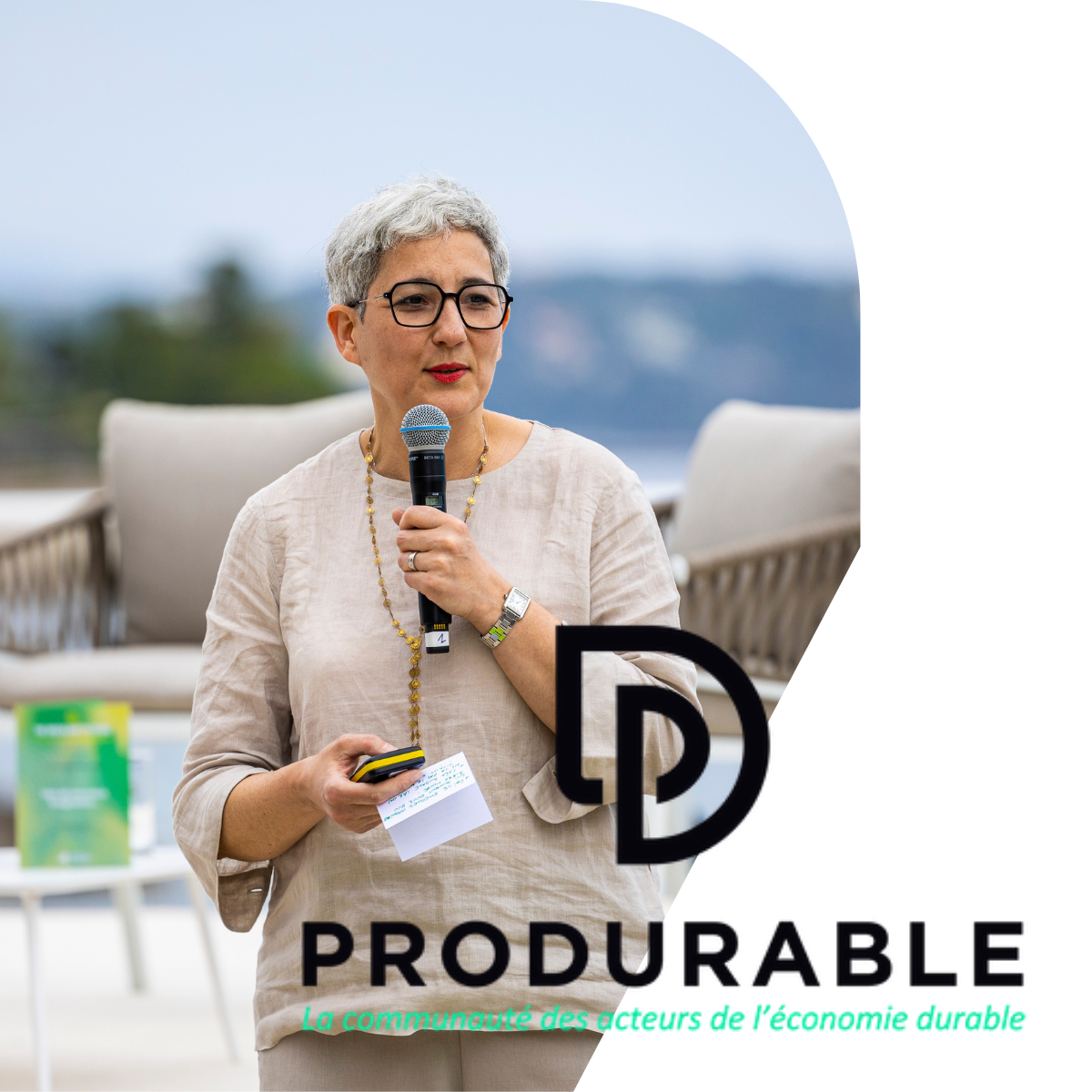 Yasmina Auburtin était l’invitée du Festival Produrable pour une table ronde sur le rôle de la communication dans la transformation écologique. 